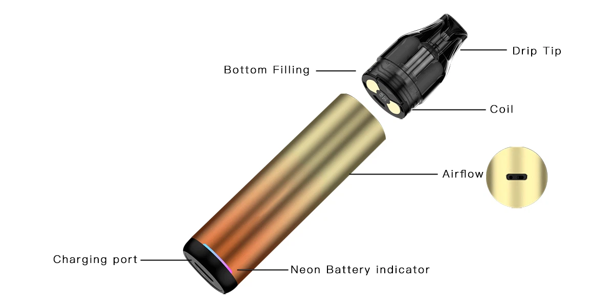 Veco Go 25W Pod System Kit 1500mAh Yellow Veco Go 25W Pod System Kit 1500mAh Yellow